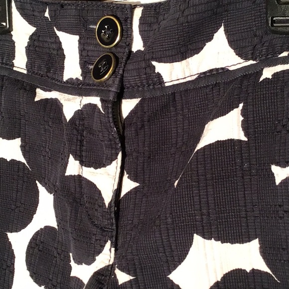 Ann Taylor loft shorts black white polka dot 2 - Picture 2 of 4